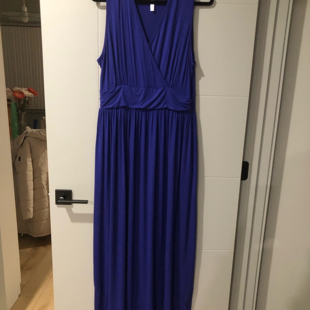 Chic Royal Blue Maxi Dress
